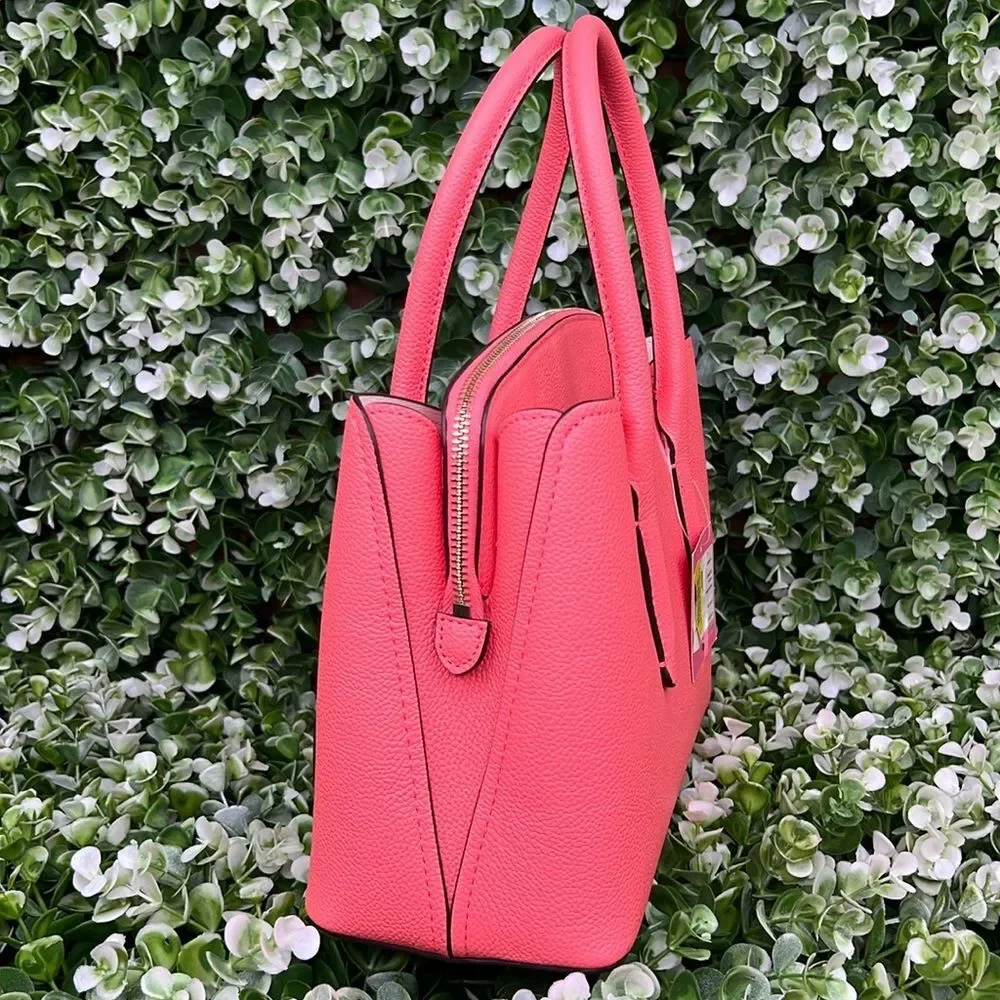 Kate Spade Margaux Pebbled Leather Medium Satchel LYCHEE